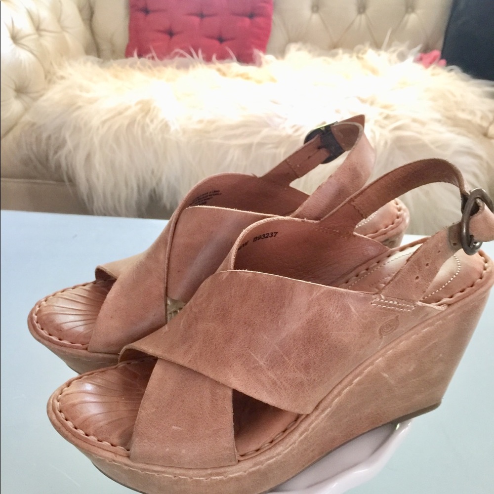 Born Leather Platform Shoes